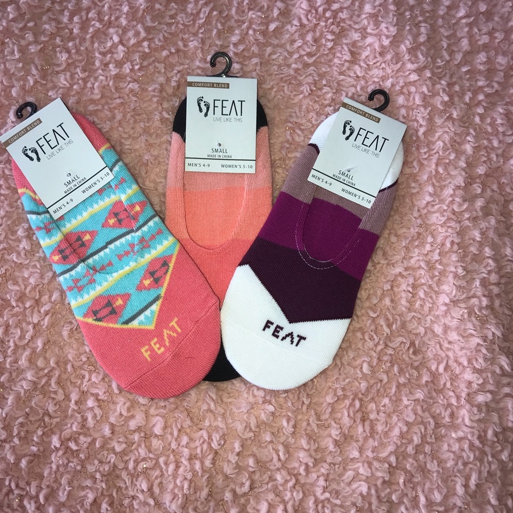 3 Pair of No-Show Socks
